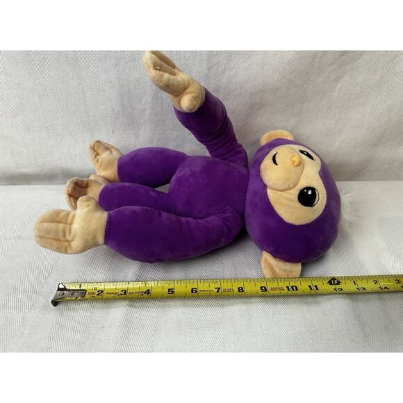 Commonwealth Fingerlings Monkey Purple Plush Stuffed Animal Chimp Ape 12" - Picture 6 of 7